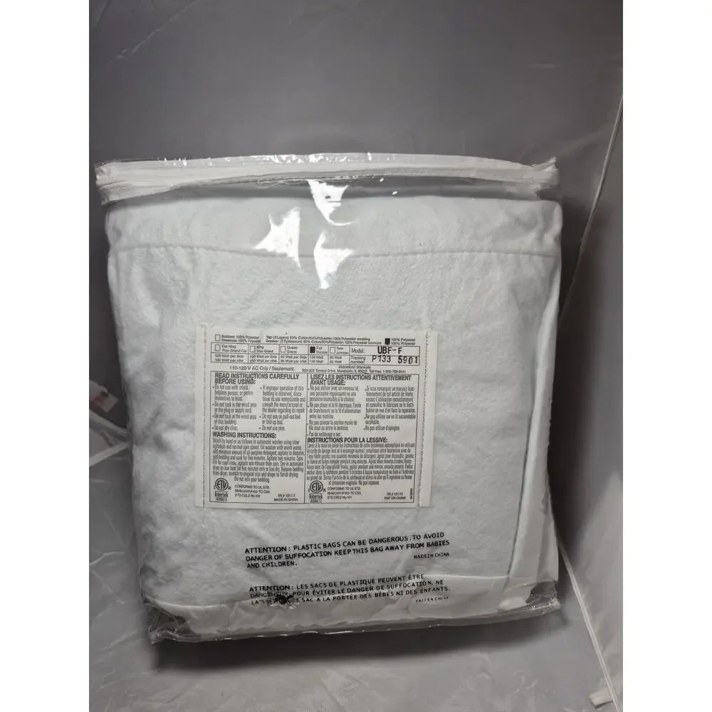 💥 Biddeford Full Electric Heated Mattress Pad Analog Control new